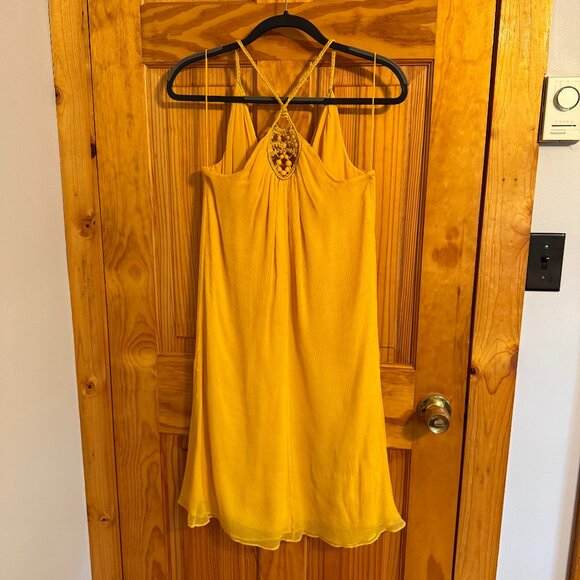 Catherine Malandrino Yellow Swing Dress - Picture 1 of 8